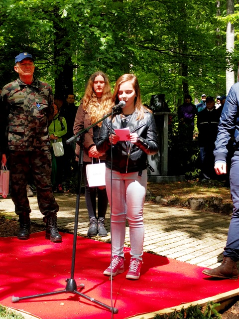 Kristina med nagrajenci
