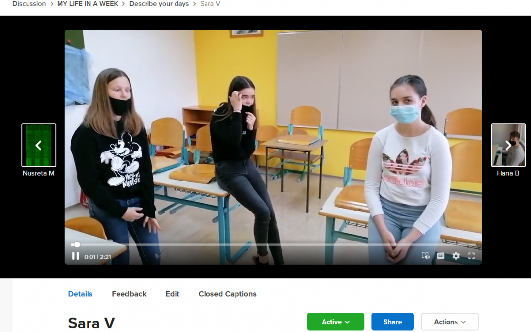 Sodelovanje z OŠ Severin na Kupi preko spletne aplikacije Flipgrid