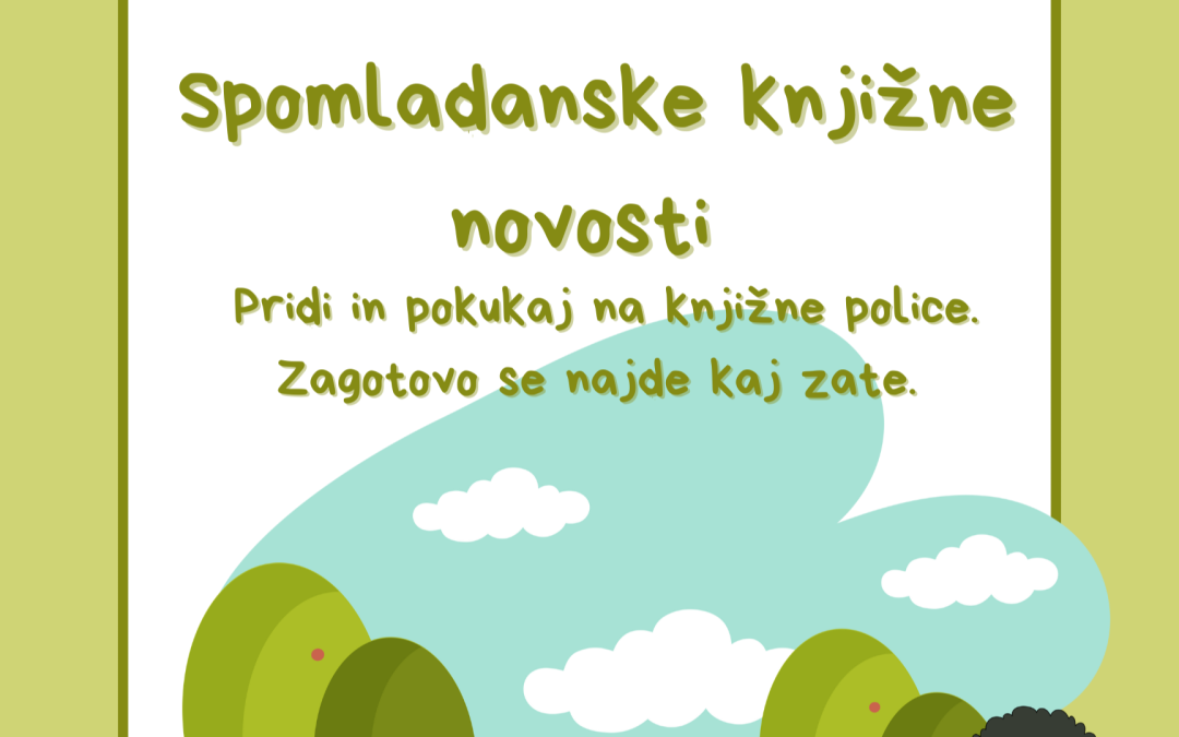 Spomladanske knjižne novosti
